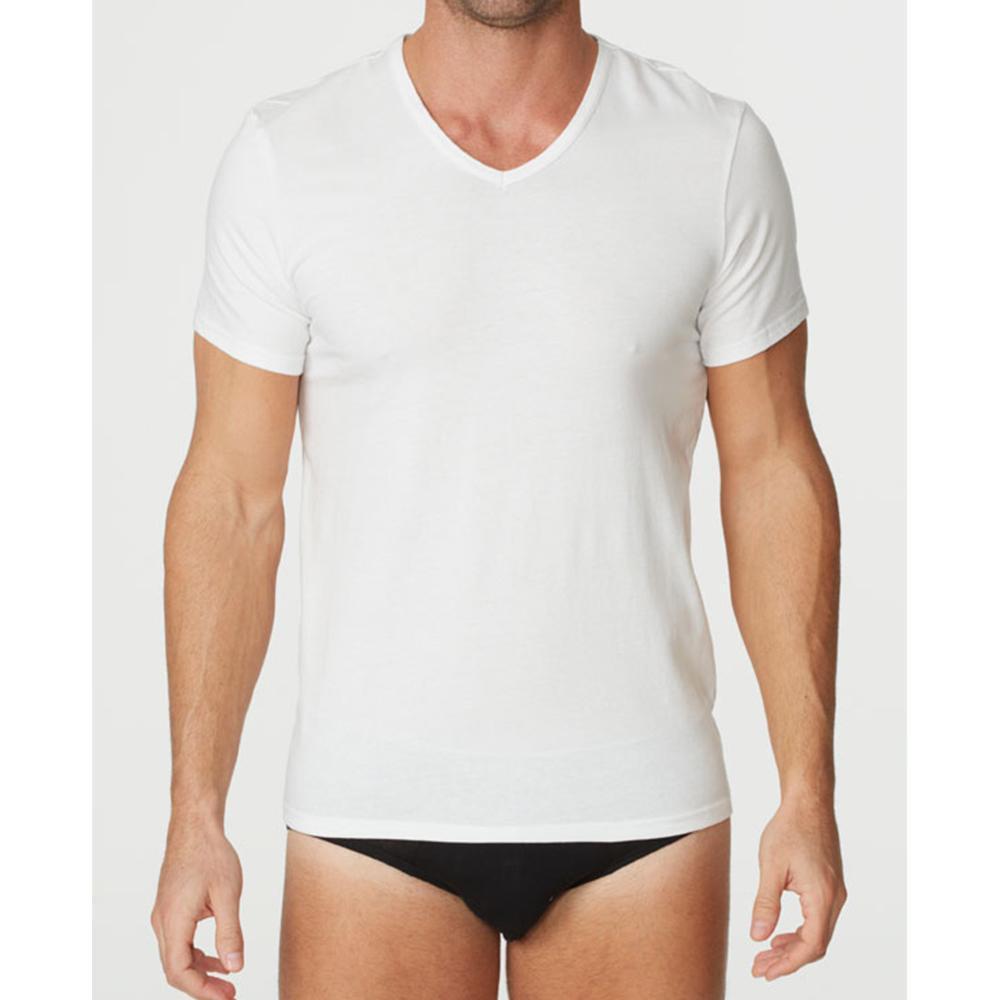 Parker & Max PMFPCS-TDVN1 Classic Cotton Stretch Deep V-Neck T-Shirt